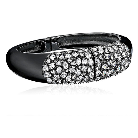 CZ by Kenneth Jay Lane Pasha Hinged Bracelet - Picture 2 of 7